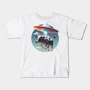 Cow-napped: When Aliens Take Farm Animals Kids T-Shirt